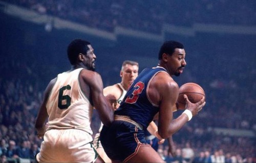 Un'immagine di Wilt Chamberlain nei primi anni di carriera. Foto: Dick Raphael/NBAE/Getty Images