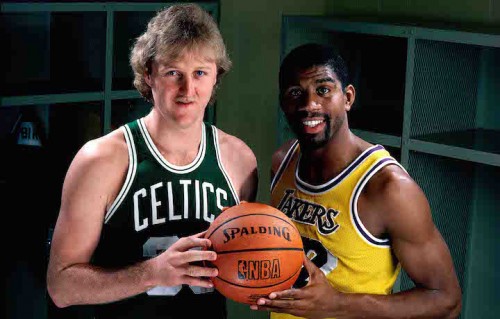 Larry Bird e Magic Johnson. Siete meglio di loro? Foto: Andrew D. Bernstein/NBAE/Getty Images