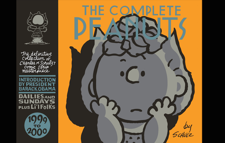La copertina dell'ultimo volume di The Complete Peanuts, con l'introduzione di Barack Obama