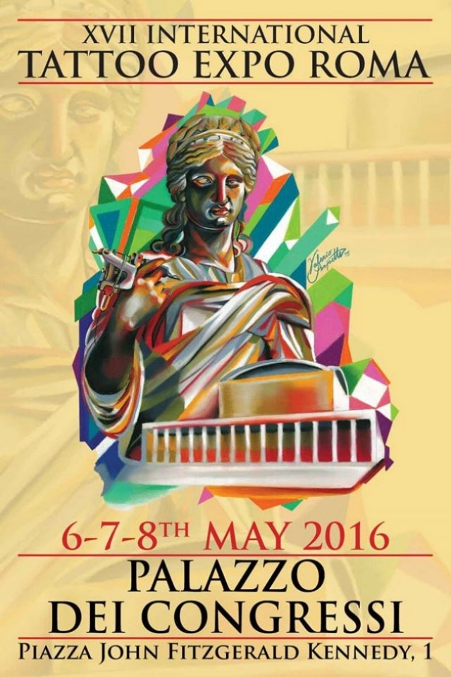 Roma Tattoo Expo, dal 6 all'8 maggio presso il Palazzo Dei Congressi in Piazzale John Fitzgerald Kennedy a Roma
