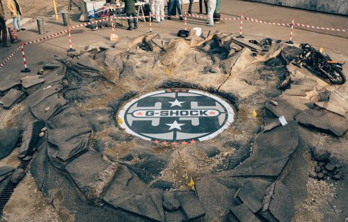 Uno dei primi scatti dalla scena