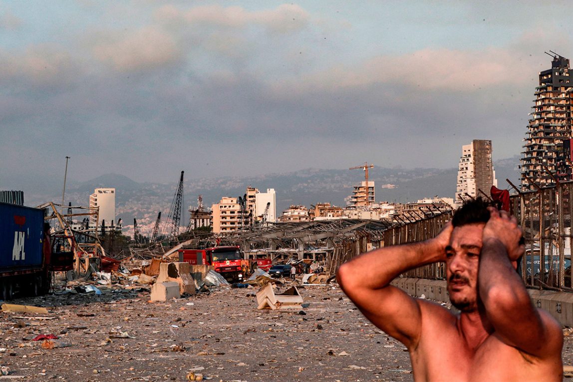 Foto esplosione Beirut